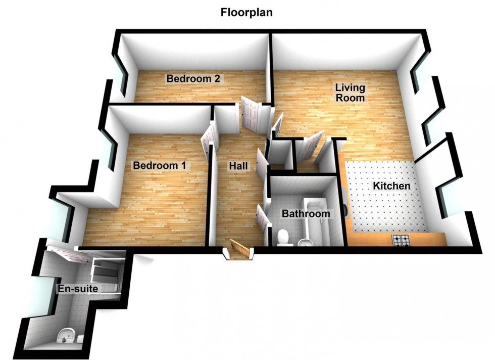 Floorplan for Central Court, Lincoln Road, Peterborough