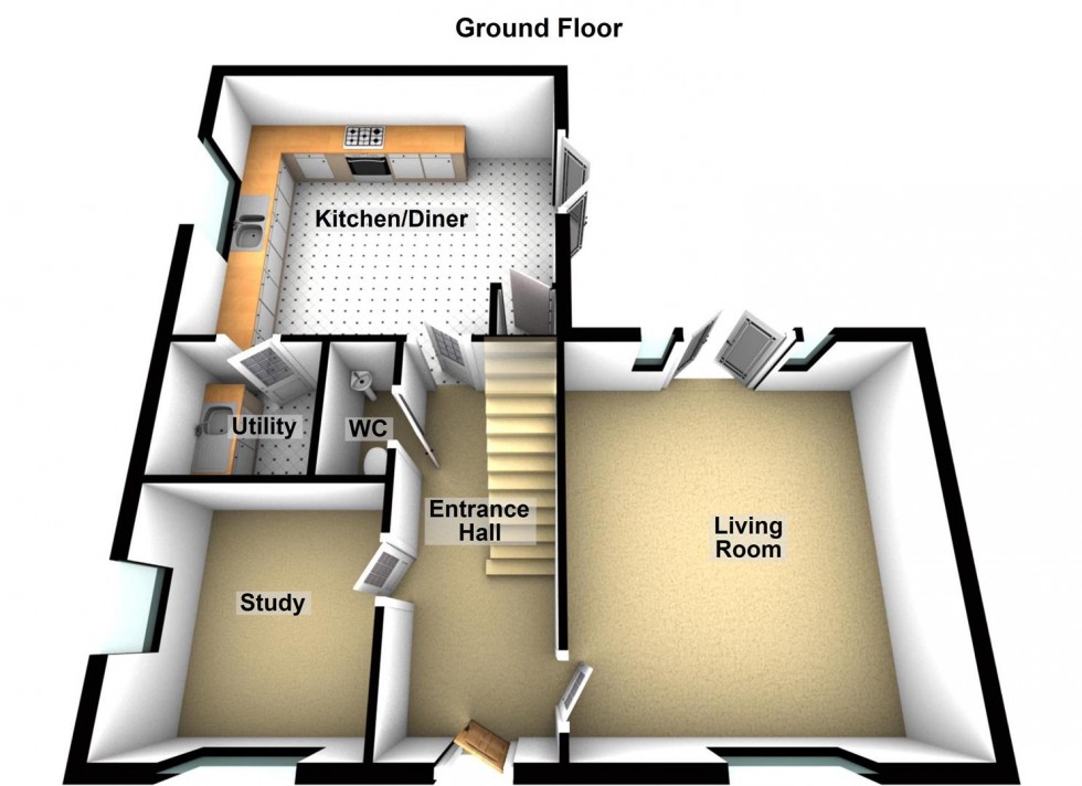 Floorplan for Bramble Close, Newborough, Peterborough