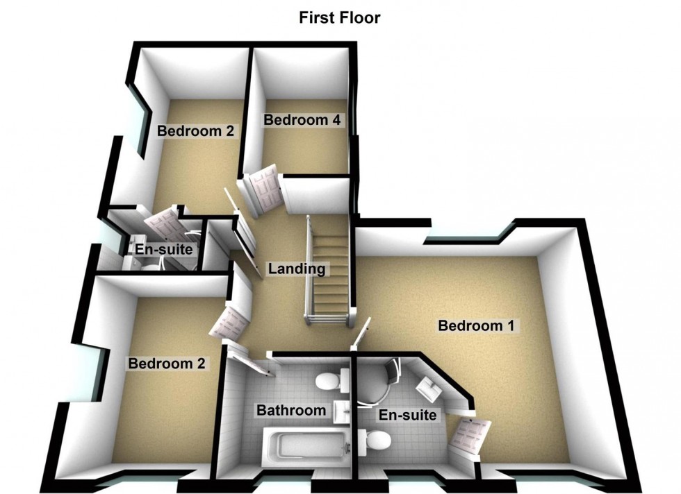 Floorplan for Bramble Close, Newborough, Peterborough