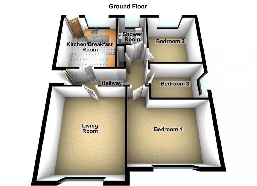 Floorplan for Deerhurst Way, Eye, Peterborough
