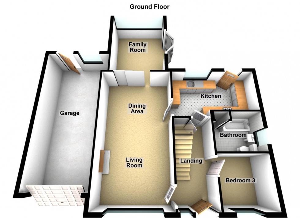 Floorplan for Aubretia Avenue, Peterborough