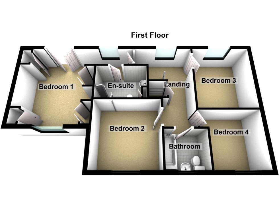 Floorplan for Elm Close, Stilton, Peterborough