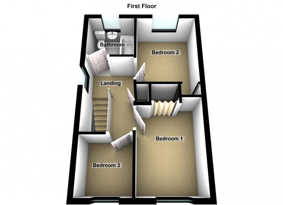Floorplan for Bowness Way, Peterborough