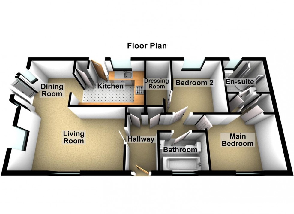 Floorplan for Parnwell Way, Peterborough