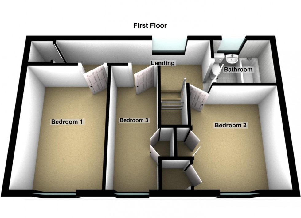 Floorplan for Eyrescroft, Bretton, Peterborough