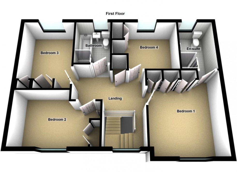 Floorplan for Dunblane Drive, Orton Southgate, Peterborough