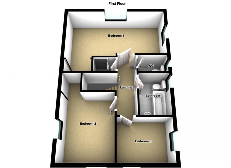 Floorplan for Bellmans Grove, Whittlesey, Peterborough