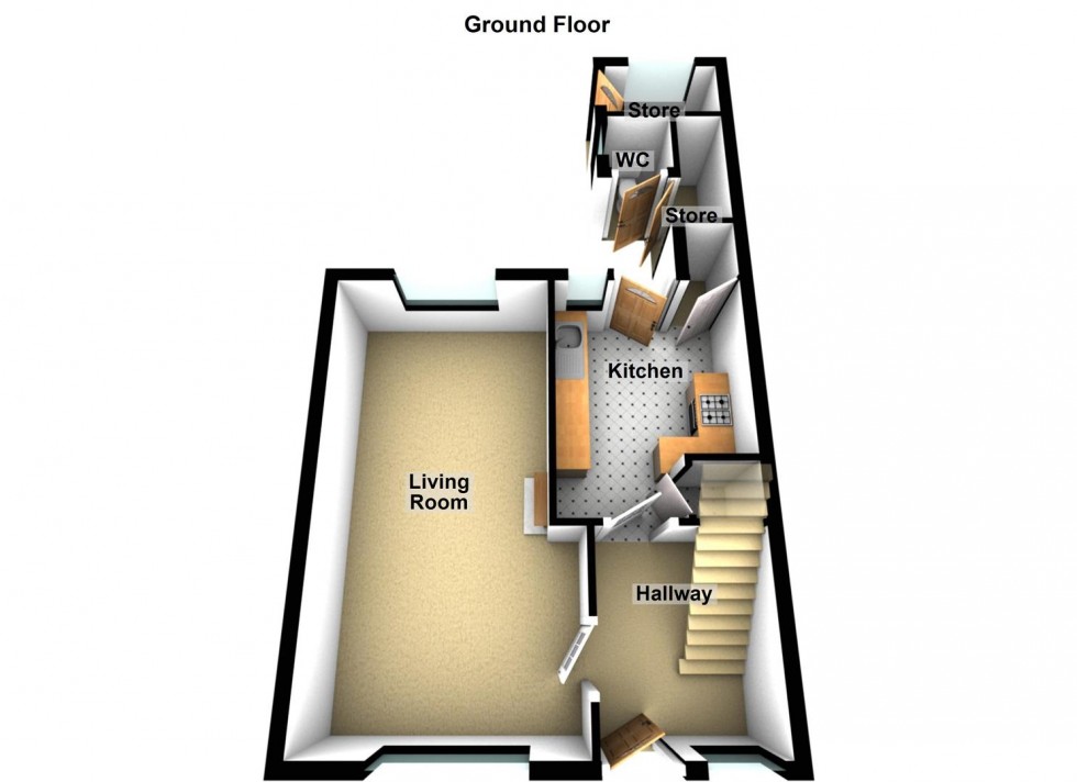 Floorplan for Stukeley Close, Peterborough