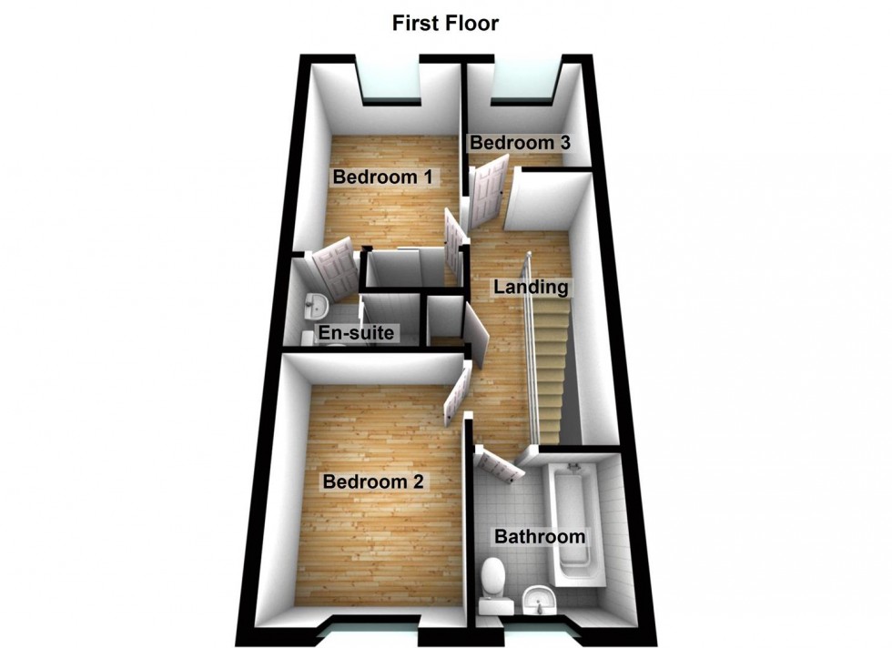 Floorplan for Violet Way, Yaxley, Peterborough