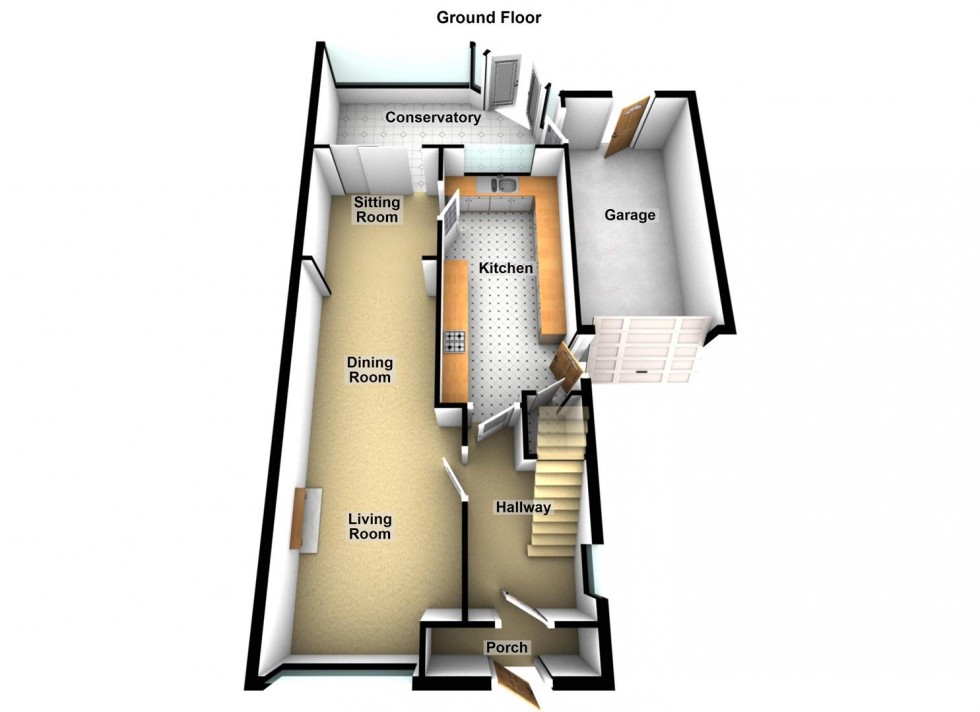 Floorplan for Bristol Avenue, Peterborough