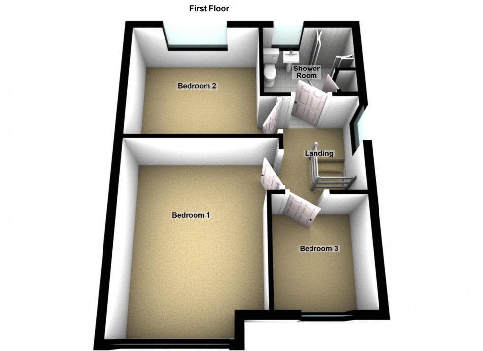 Floorplan for Bristol Avenue, Peterborough