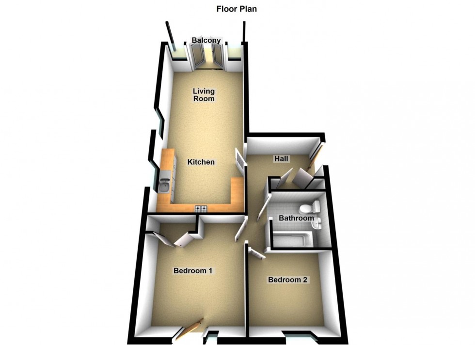 Floorplan for Hartley Avenue, Peterborough