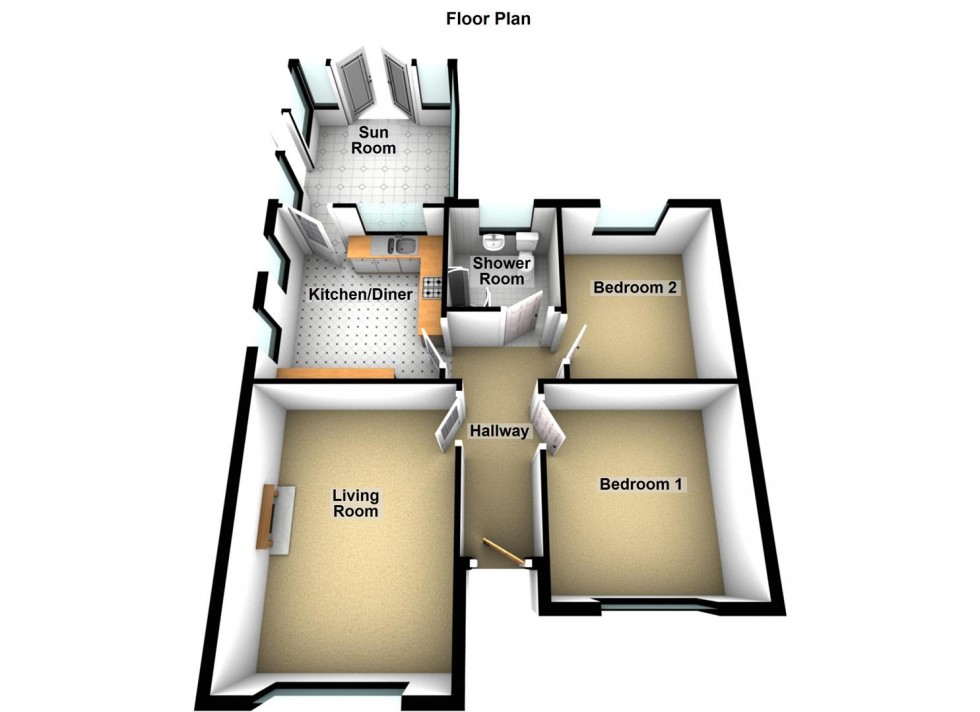 Floorplan for Franklyn Crescent, Peterborough