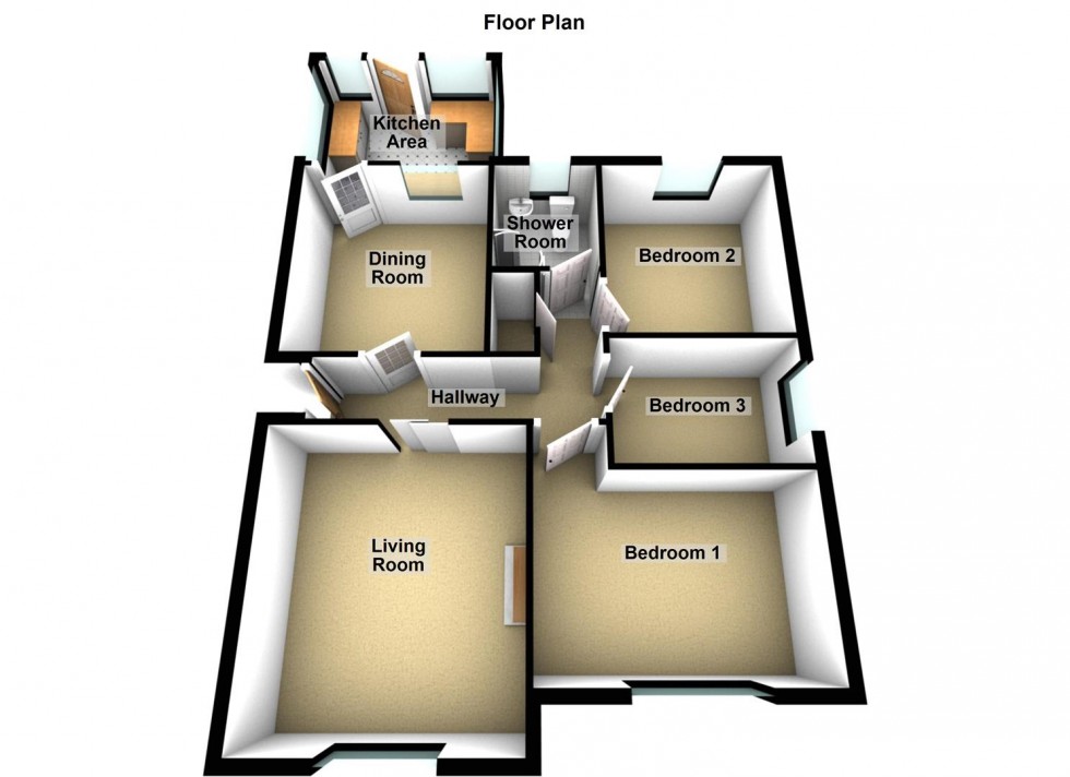 Floorplan for Deerhurst Way, Eye, Peterborough