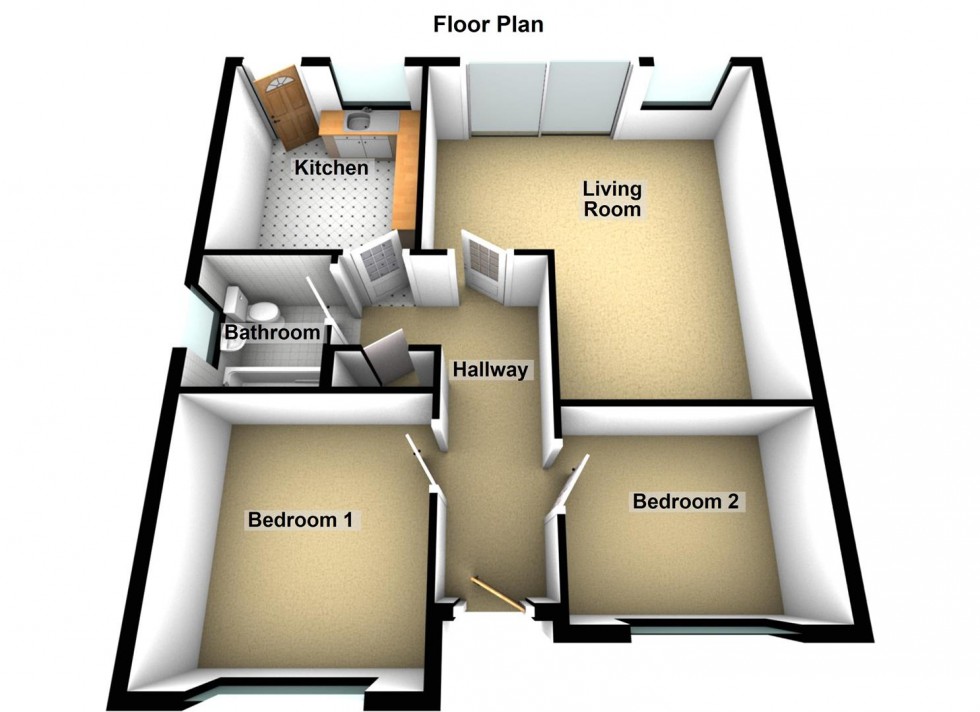 Floorplan for Deerhurst Way, Eye, Peterborough