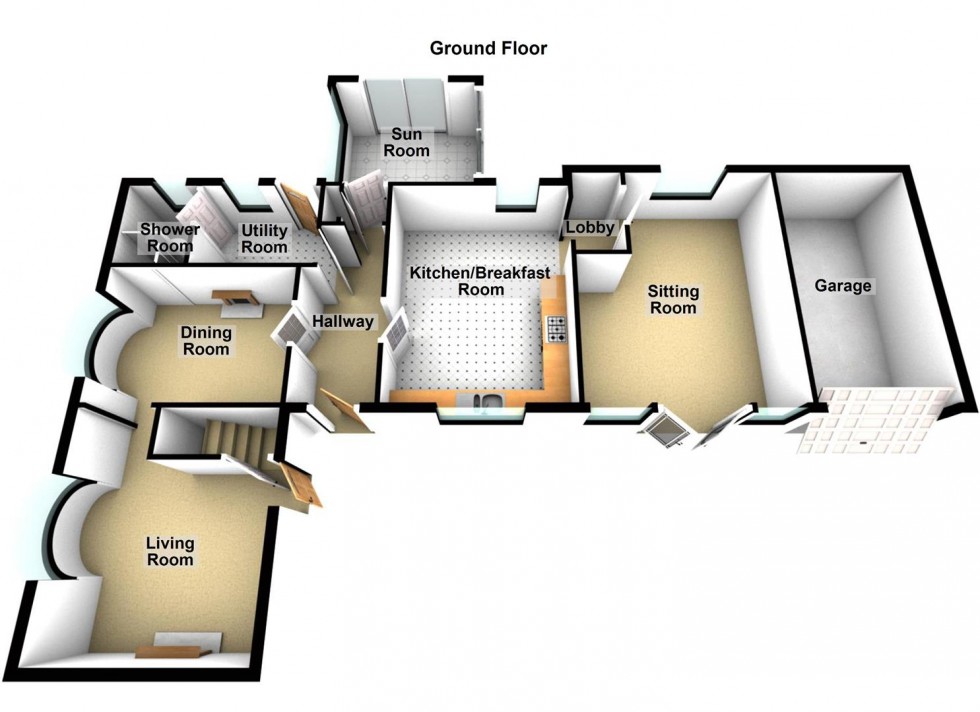 Floorplan for Elton Road, Stibbington, Peterborough