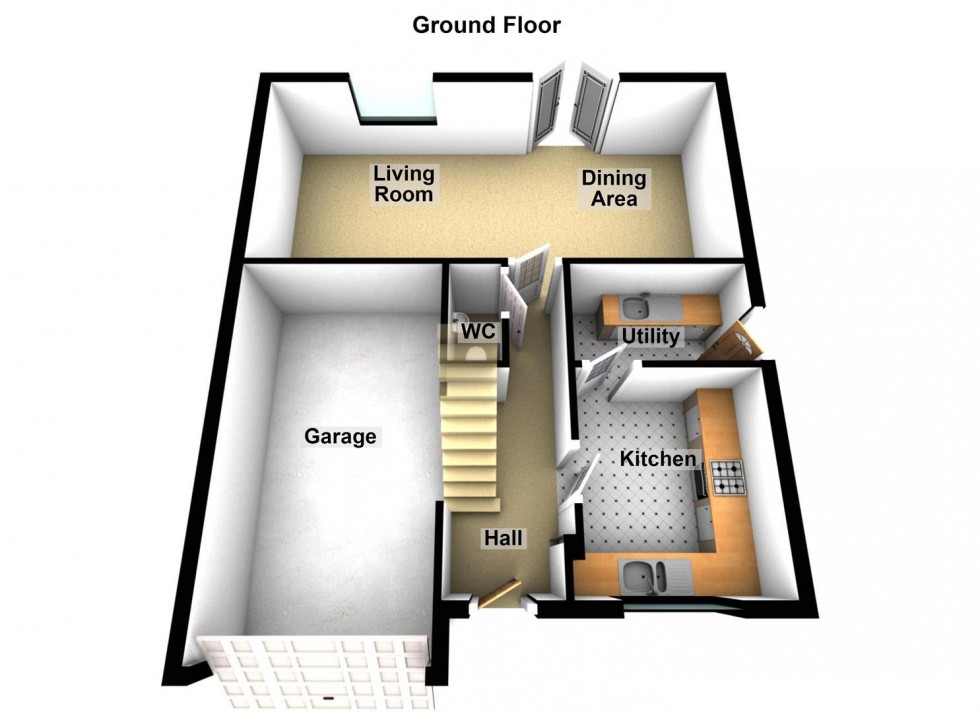 Floorplan for Lyvelly Gardens, Parnwell, Peterborough