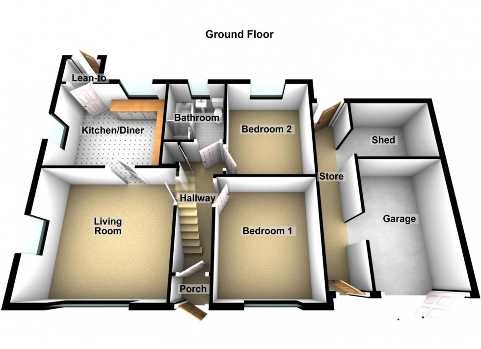 Floorplan for New Meadow Drove, Farcet, Peterborough