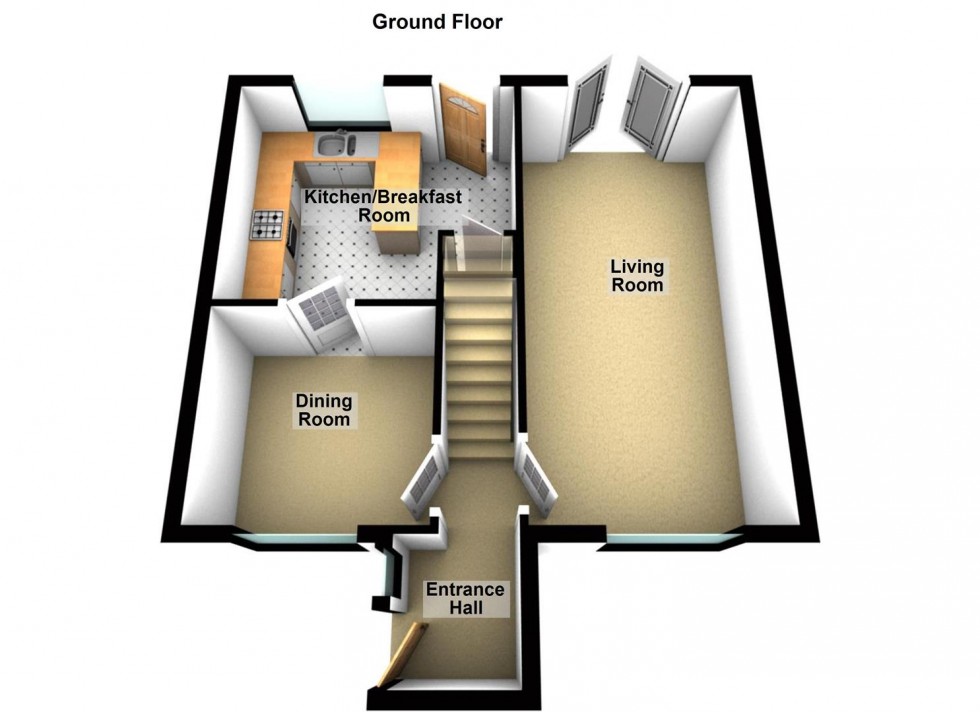 Floorplan for Holmes Way, Peterborough
