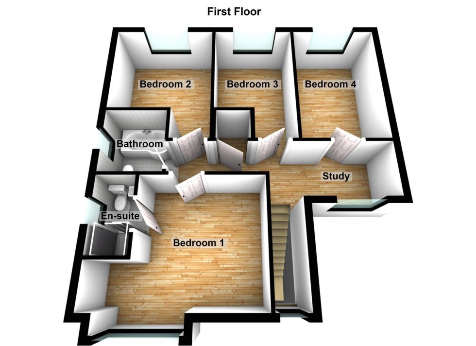 Floorplan for Forrest Drive, Peterborough