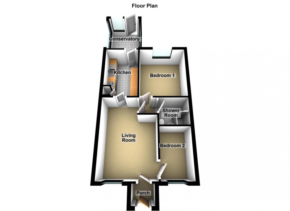 Floorplan for Harlton Close, Stanground, Peterborough