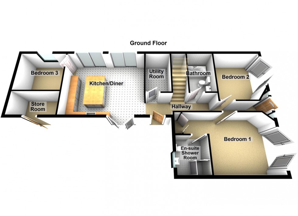 Floorplan for English Drove, Thorney, Peterborough