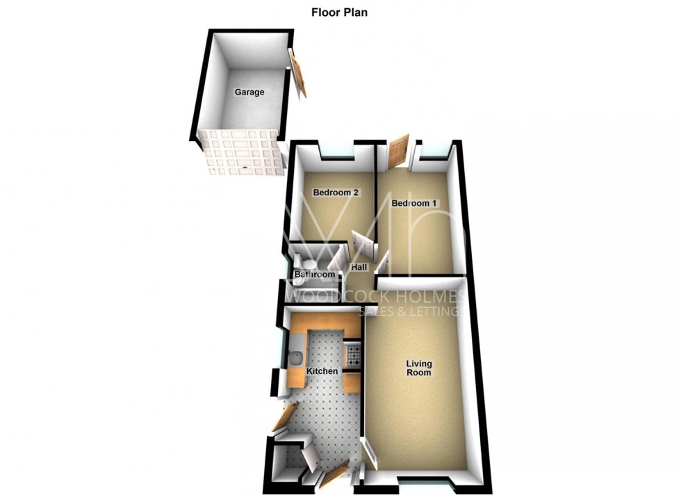Floorplan for Rowe Avenue, Orton Longueville, Peterborough
