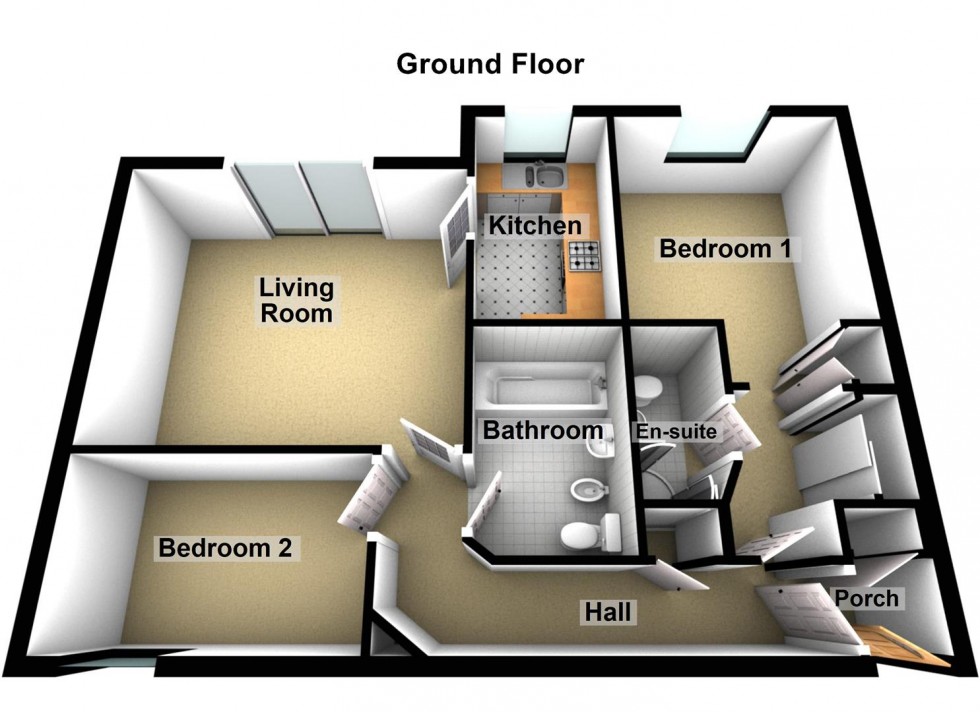 Floorplan for Water End, Thorpe Meadows, Peterborough