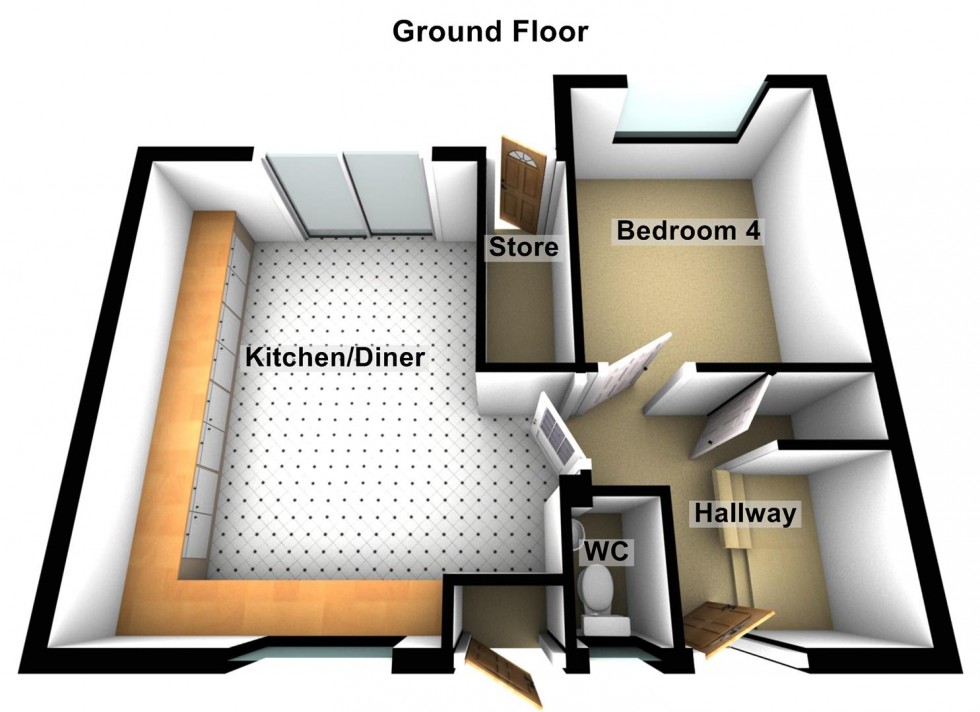 Floorplan for Benland, Bretton, Peterborough