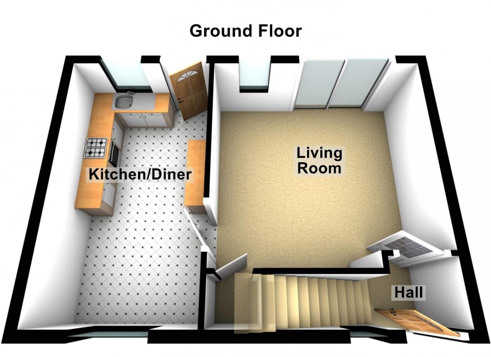Floorplan for Poles Court, Whittlesey, Peterborough