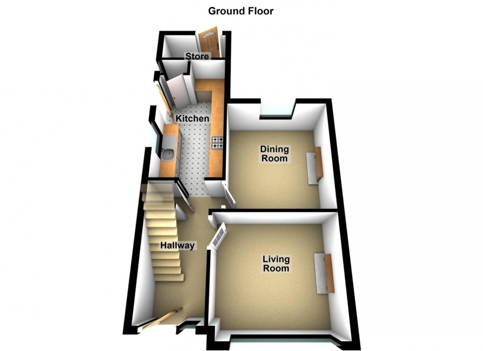 Floorplan for Oakdale Avenue, Stanground, Peterborough