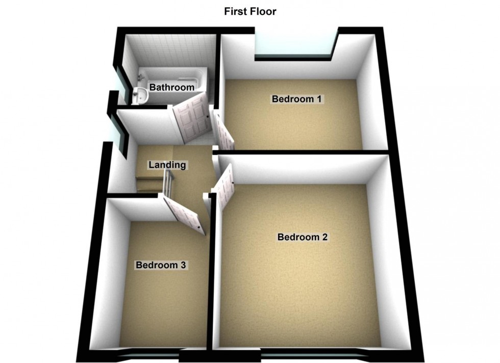 Floorplan for Oakdale Avenue, Stanground, Peterborough