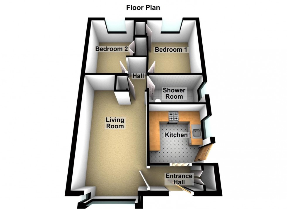 Floorplan for Bramall Court, Peterborough