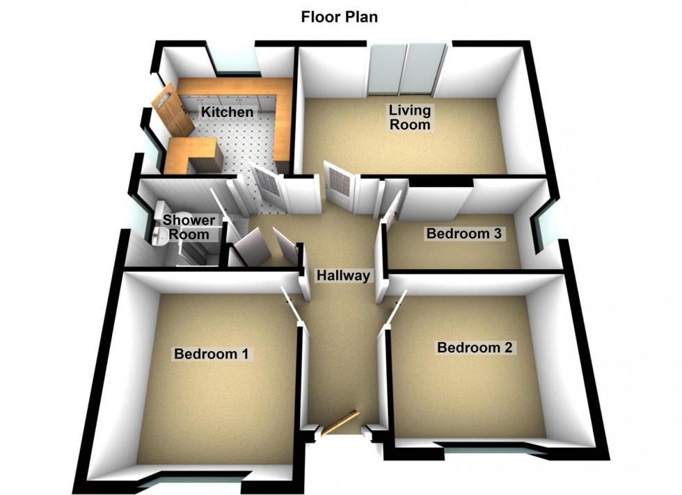 Floorplan for Lea Gardens, Peterborough