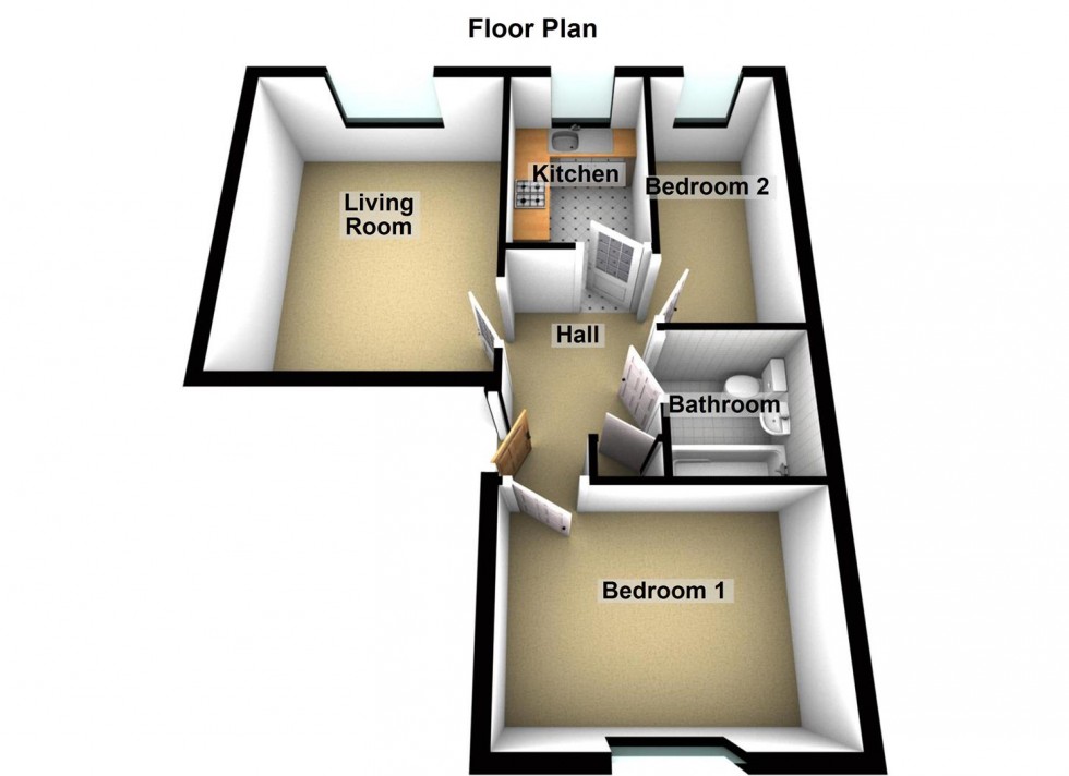 Floorplan for Lavenham Court, Peterborough