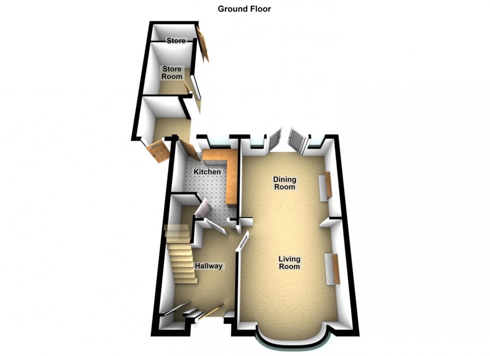 Floorplan for Leverington Road, Wisbech