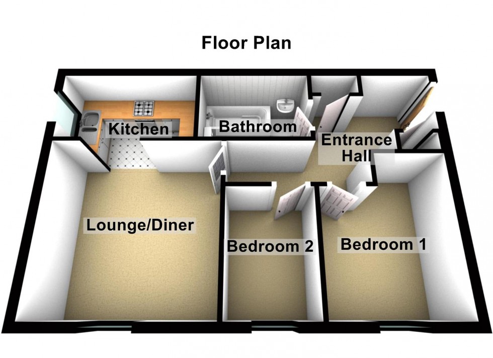 Floorplan for Fellowes Road, Peterborough