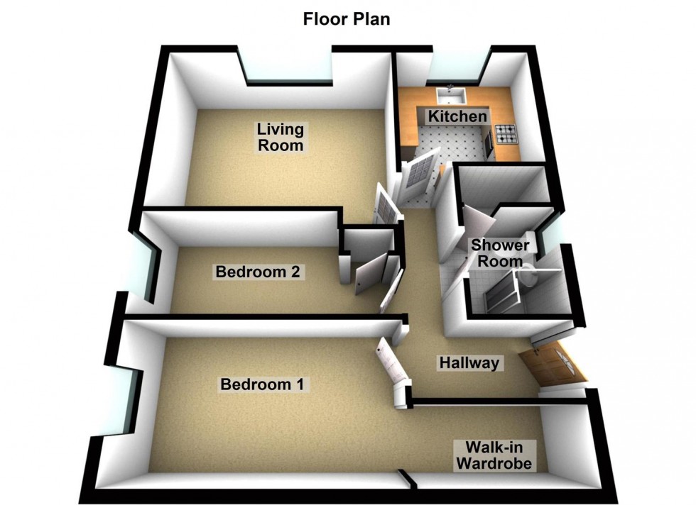 Floorplan for Stoneleigh Court, Peterborough