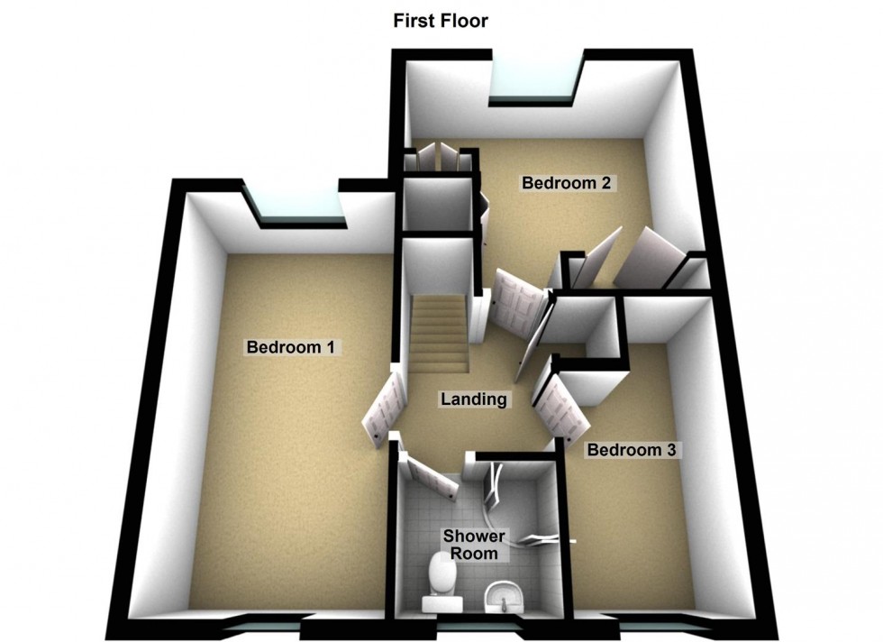 Floorplan for Osprey, Orton Goldhay, Peterborough