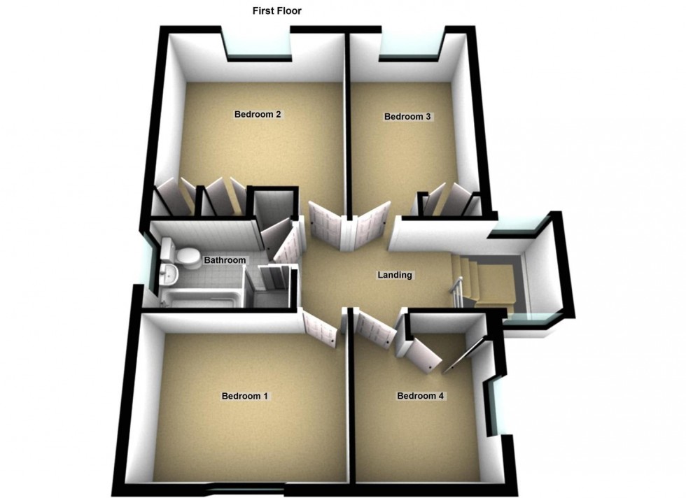 Floorplan for Apsley Way, Longthorpe, Peterborough