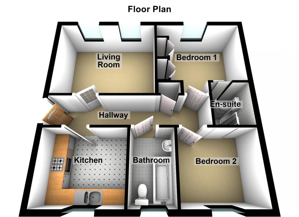 Floorplan for Regal Place, Peterborough