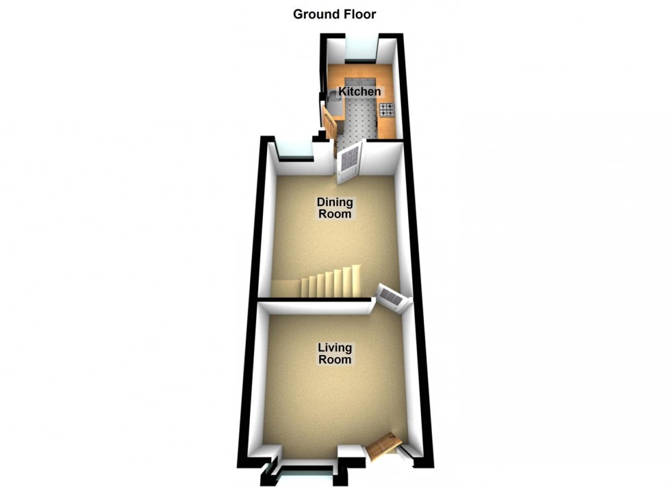 Floorplan for Churchfield Road, Peterborough