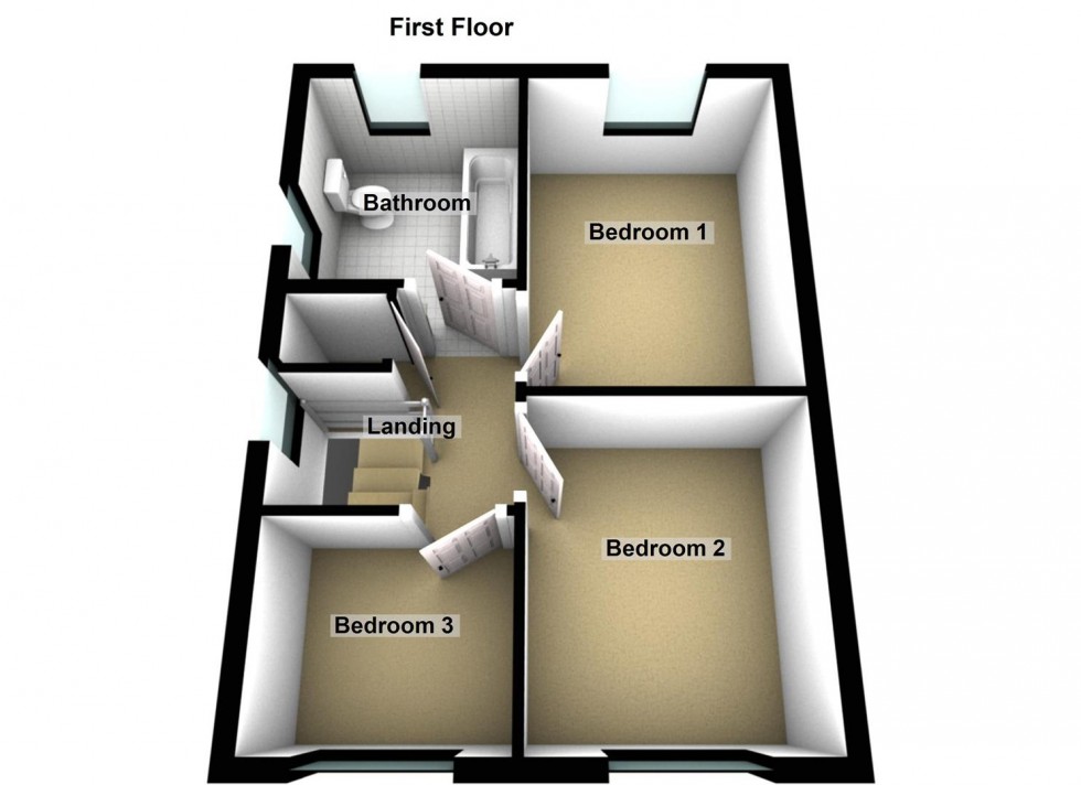Floorplan for Oldfield Gardens, Whittlesey, Peterborough