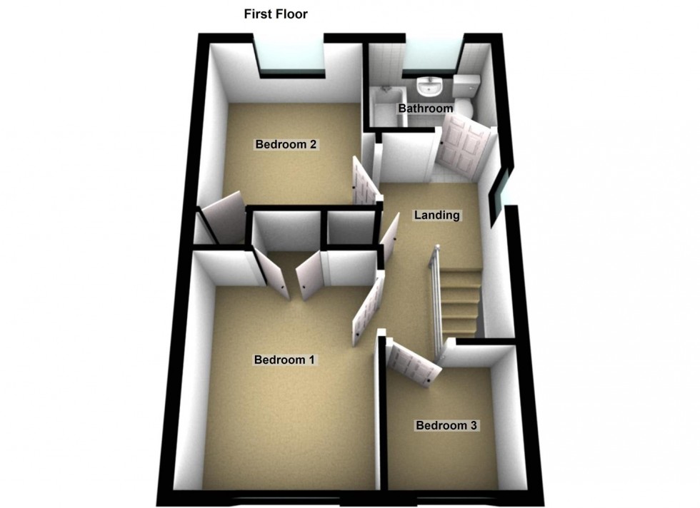 Floorplan for Bowness Way, Gunthorpe