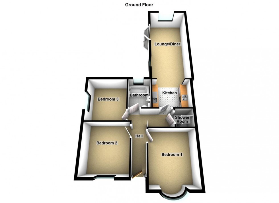 Floorplan for Welland Close, Dogsthorpe, Peterborough