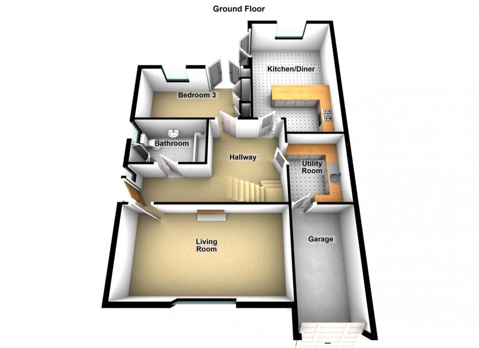 Floorplan for Godsey Lane, Market Deeping, Peterborough