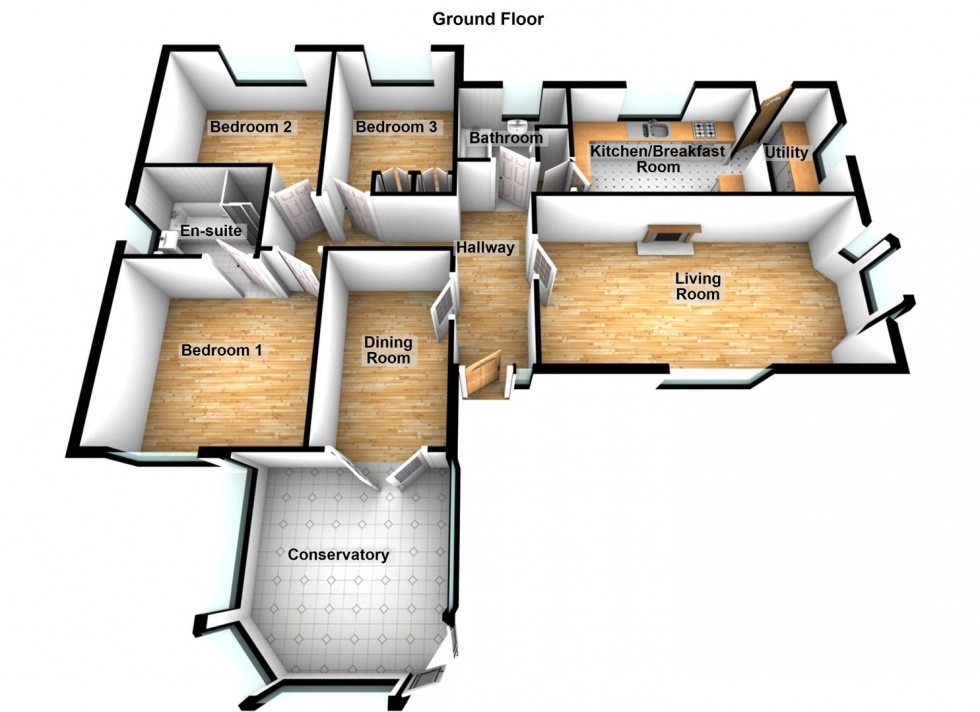 Floorplan for Holywell Way, Peterborough