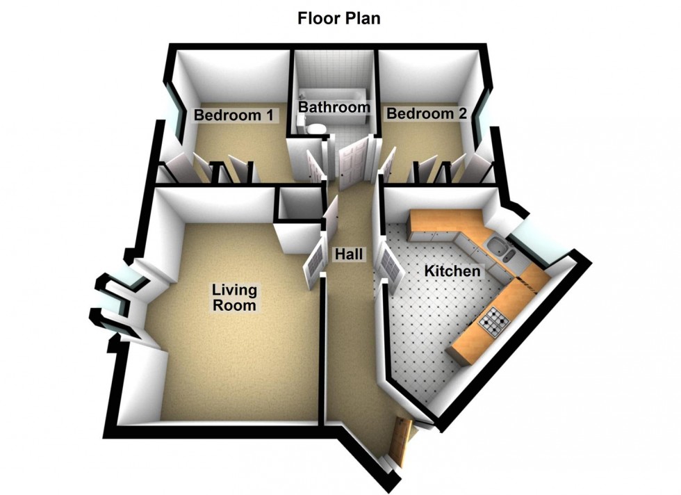 Floorplan for Regal Place, Peterborough