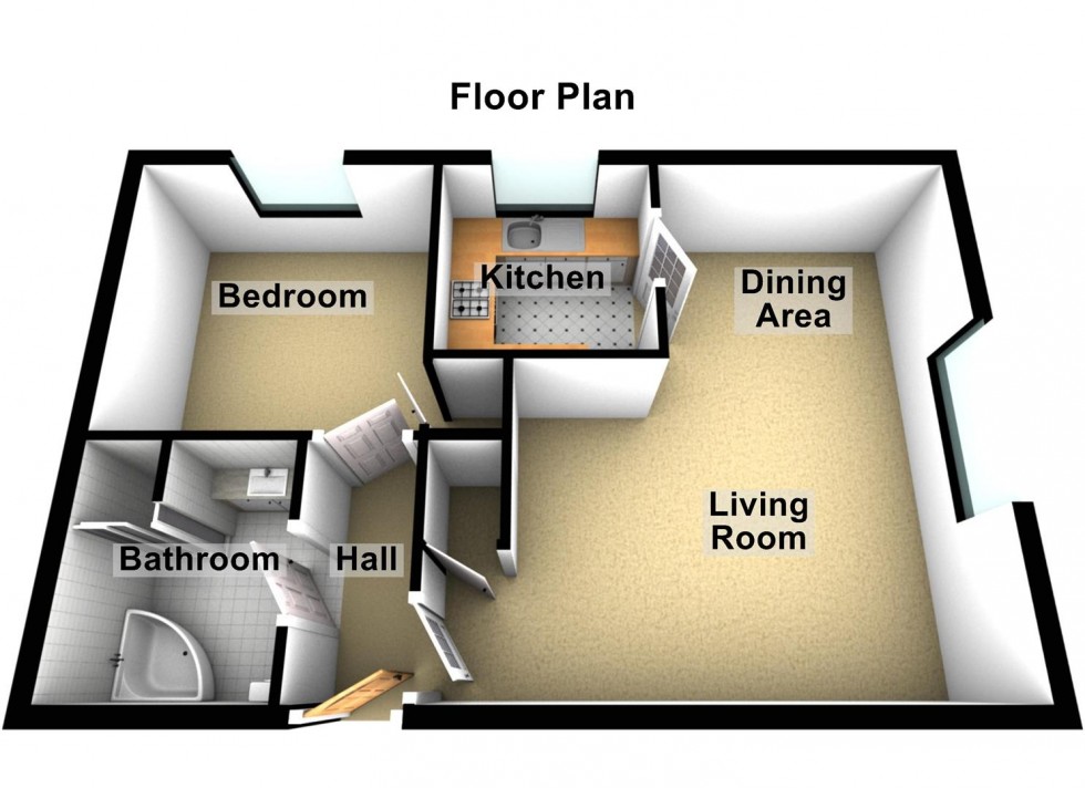 Floorplan for Deerleap, Bretton, Peterborough