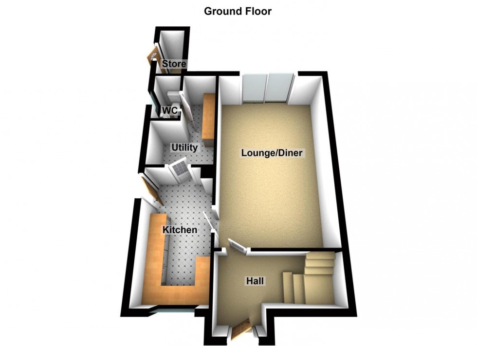 Floorplan for Bluebell Avenue, Dogsthorpe, Peterborough